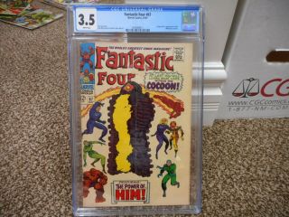 Fantastic Four 67 Cgc 3.  5 Marvel 1967 1st Appearance Him Warlock White Pgs Lee