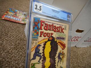 Fantastic Four 67 cgc 3.  5 Marvel 1967 1st appearance HIM Warlock WHITE pgs Lee 4