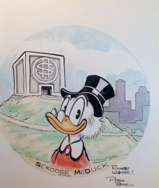 Uncle Scrooge Mcduck Pat Block Art Moneybin Ducktales Disney
