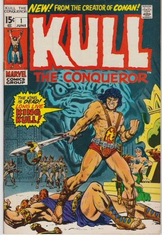 Kull The Conqueror 1,  June 1971 Fine Bronze Age Classic