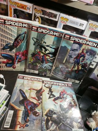 Spider - Men Ii 1 - 5 First Appearance Evil Miles Morales - Connecting Variants