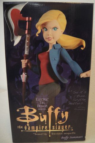 Electric Tiki Buffy The Vampire Slayer " Tooned Up " Maquette Damage End Statue