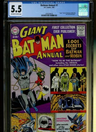 Batman Annual 1 Cgc 5.  5 | Secrets Of Batman 