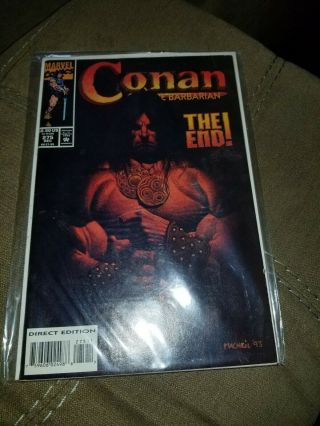 Conan The Barbarian 275 (vf) •the End •htf Last Issue Of Comic Series•