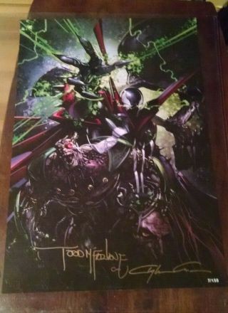 Spawn 301 Clayton Crain Cover.  Mcfarlane & Crain Signed & Numbered To 150 Prints