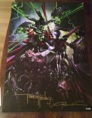 Spawn 301 Clayton Crain Cover.  McFarlane & Crain signed & numbered to 150 prints 2