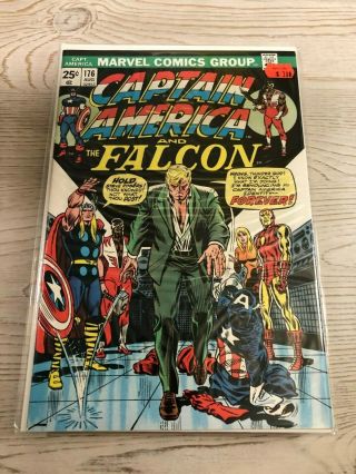 Captain America 176 Vf,  Mvs Intact - Bagged And Boarded