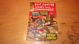 Sgt Fury And His Howling Commandos 34 Marvel Vol 1 No 34 Sept 1966 Fn/vf 7.  0