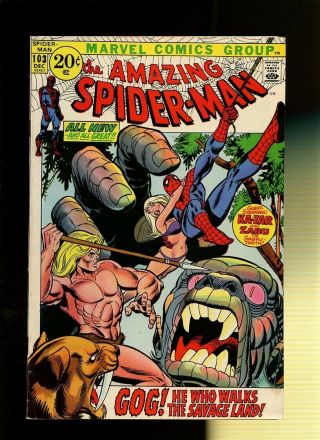 Spider - Man 103 Fn 5.  5 1 Book Walk The Savage Land By Thomas & Kane