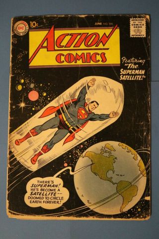 Superman Action Comics June No.  229 Silver Age Published 1957
