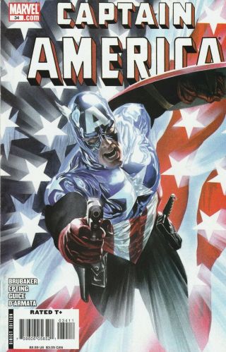 Captain America 34 Alex Ross Variant 1st Bucky Winter Soldier As Cap Nm 9.  4