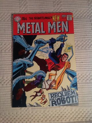 Metal Men 41 Dc 1970 Requiem For A Robot Dc Silver Age Mike Sekowsky Cover Art
