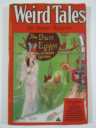 Weird Tales April 1930 Vg Pulp Robert E Howard Seabury Quinn