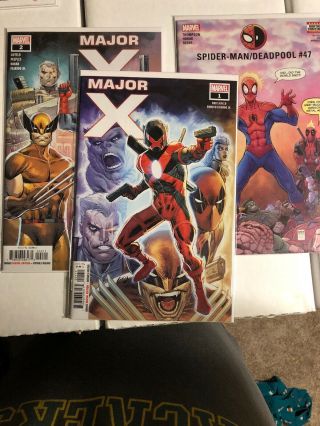 Spiderman Deadpool 47 Major X 1 & 2 1st First App Appearance Cameo Set Marvel