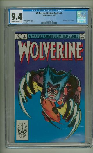 Wolverine Limited Series 2 (cgc 9.  4) Ow/w Pages; 1st Full App.  Yukio (c 24439)