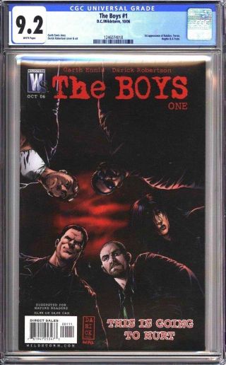 The Boys 1 (2006) Cgc 9.  2 1st Appearance Of The Butcher Wildstorm/dc