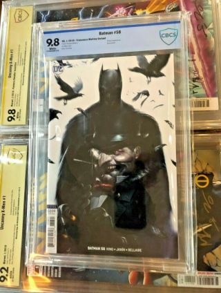 Batman 58 Cbcs (cgc) 9.  8 Wp - 1st Print - Mattina Variant Cover -