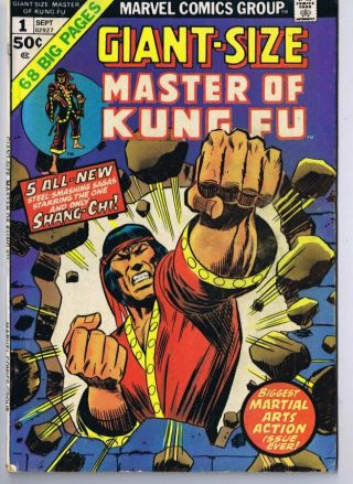 Giant Size Master Of Kung Fu 1 Vintage 1974 Marvel Comics Shang Chi
