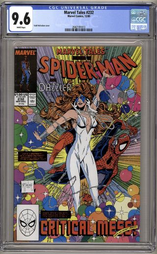 Marvel Tales 232 Cgc 9.  6 Nm,  White Pgs Mcfarlane Rare 1 Of 4 In 9.  6 Only 3 9.  8 