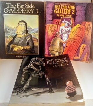 Vintage The Far Side Set Of Three Comic Anthology Books Gary Larson Vgvc