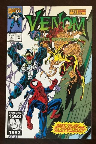 Marvel Venom Lethal Protector 4 1st Appearance Of Scream Nm 