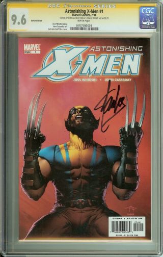 Astonishing X - Men 1 Cgc 9.  6 White Pages // Variant Cover // Signed By Stan Lee