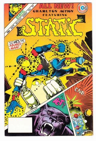 Charlton Action Featuring Static 11 - 1985 - All Steve Ditko Art - Very Fine