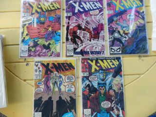 5 Marvel Comics The Uncanny X - Men 244/ 245/ 246/ 247/ 248