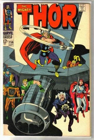 Thor 156 Silver Age Marvel Comic Book Vg/fn