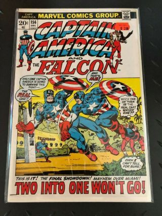 Captain America 156 Vf/nm 9.  0 Bronze Age Boxed And Boarded