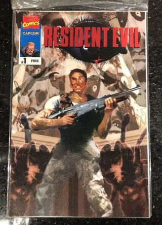 1996 Resident Evil 1 Rare Capcom Video Game Promo Issue Low Print Htf