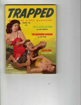 3 Books Trapped Detective Story Wanted Dead Or Alive Fantasy And Sci - Fi Jk30