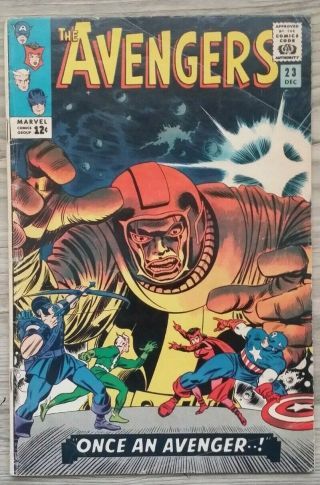 Marvel Comics Avengers 23 Silver Age (1965) Comic Jack Kirby Stan Lee