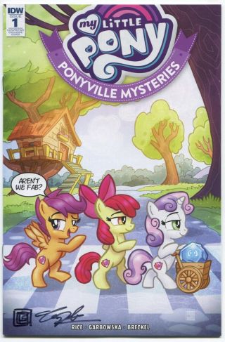 My Little Pony Ponyville Mysteries (2018) 1 - Comicon Variant Signed Tim Shinn