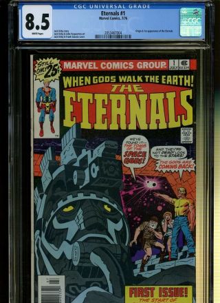 Eternals 1 Cgc 8.  5 | Marvel 1976 | Origin & 1st Eternals.  Jack Kirby.