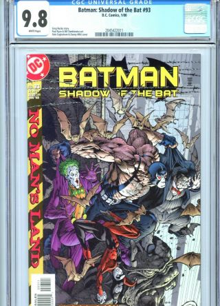 Batman Shadow Of The Bat 93 Cgc 9.  8 White Pages Joker Bane Dc Comics 2000