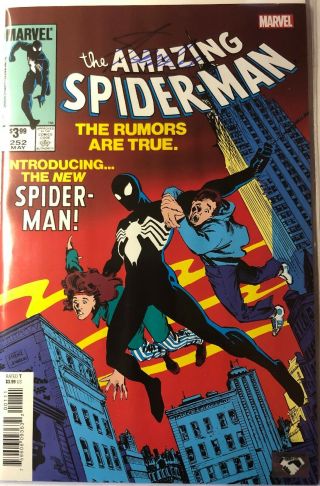 Stan Lee Hand - Stamped Autographed The Spider - Man Reprint Comic Book