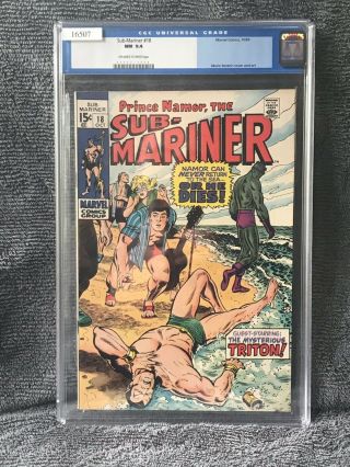 Sub Mariner Issue 18 Cgc 9.  4 Off - White To White Pages