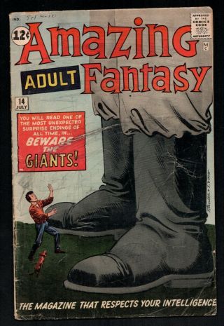 Adult Fantasy 14 (1961 Series) Ditko & Lee Atlas/marvel July 1962 Gd