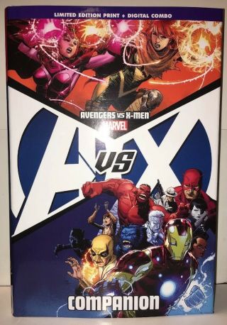 Avengers Vs X - Men Companion Hardback Book Cover Price $99.  99 Marvel Comics