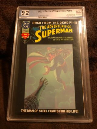The Adventures Of Superman 500,  Dc,  6/93,  Collectors Edition,  9.  2 Nm -,  Pgx