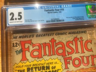 Fantastic Four 10 CGC 2.  5 Dr Doom bought by me 2