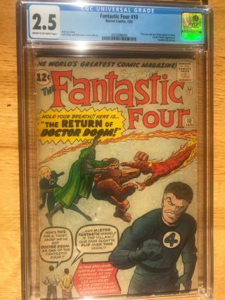 Fantastic Four 10 CGC 2.  5 Dr Doom bought by me 4