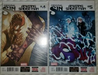 The Spider - Man 4 And 5 1st And Second App Of Silk Nm