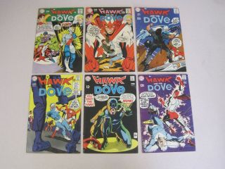 Hawk And The Dove 1 - 6 Complete Set Steve Ditko 1968 - 1969 Dc Comics Vt3a