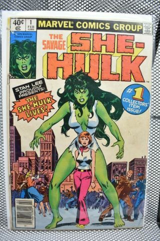The Savage She - Hulk 1 Marvel Comics 1979 1st Appearance Jennifer Walters 3.  5