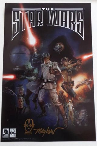 Signed With Sketch Mike Mayhew The Star Wars Wondercon Exclusive Poster