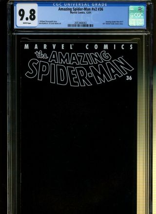 Spider - Man Vol.  2 36 Cgc 9.  8 | Marvel | 9 - 11 World Trade Center Story.