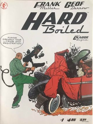 Hard Boiled 1 - 3 Frank Miller & Geoff Darrow Dark Horse Comics 1990