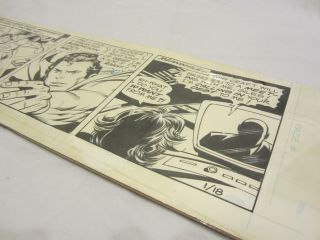 Superman Daily Comic Strip Inked Art Tuska 1 - 18 - 1979 Colletta Pasko